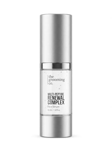 The Grooming Co. Multi-Peptide Renewal Complex Face Serum | Anti-Aging & Brightening | 7% THD Ascorbate (Vit C), 6% Peptides, 2% Granactive Retinoid, 4% Niacinamide & 3% Tranexamic Acid | 30 ml