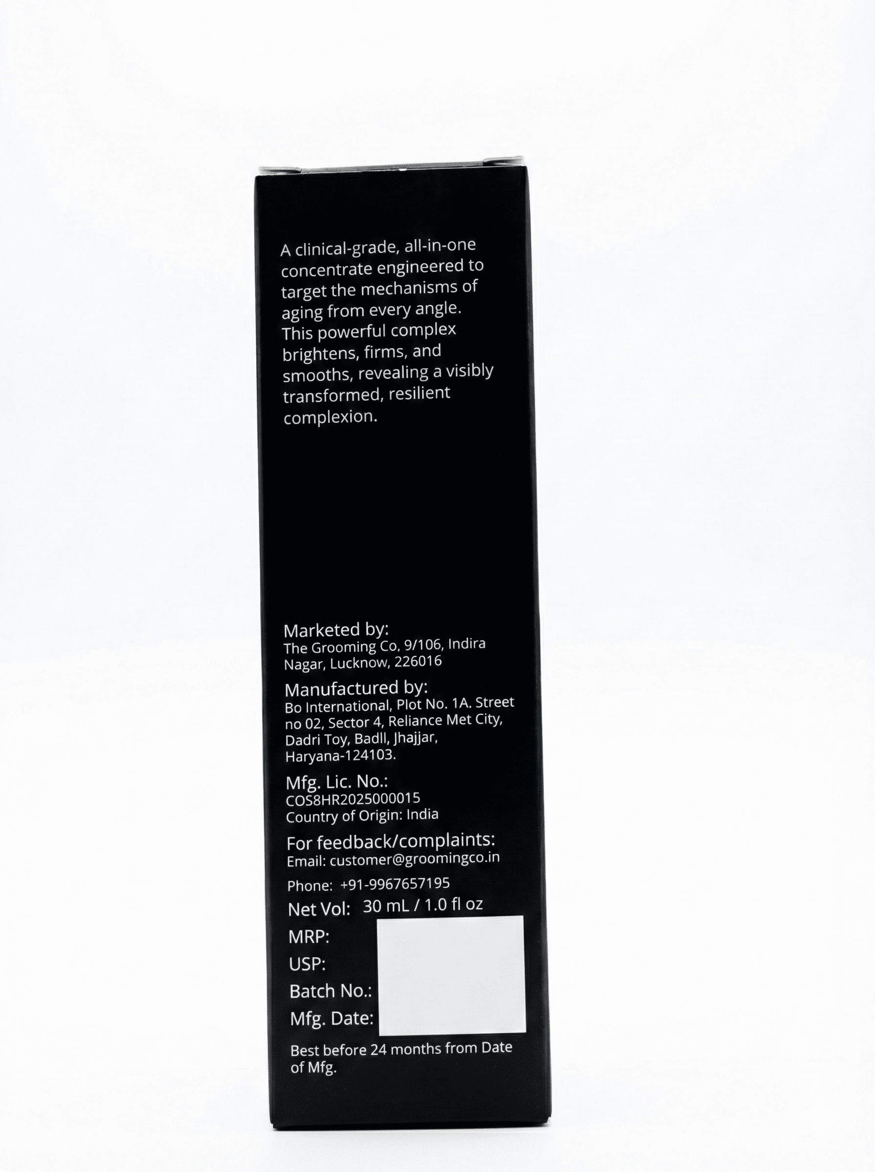 The Grooming Co. Multi-Peptide Renewal Complex Face Serum | Anti-Aging & Brightening | 7% THD Ascorbate (Vit C), 6% Peptides, 2% Granactive Retinoid, 4% Niacinamide & 3% Tranexamic Acid | 30 ml
