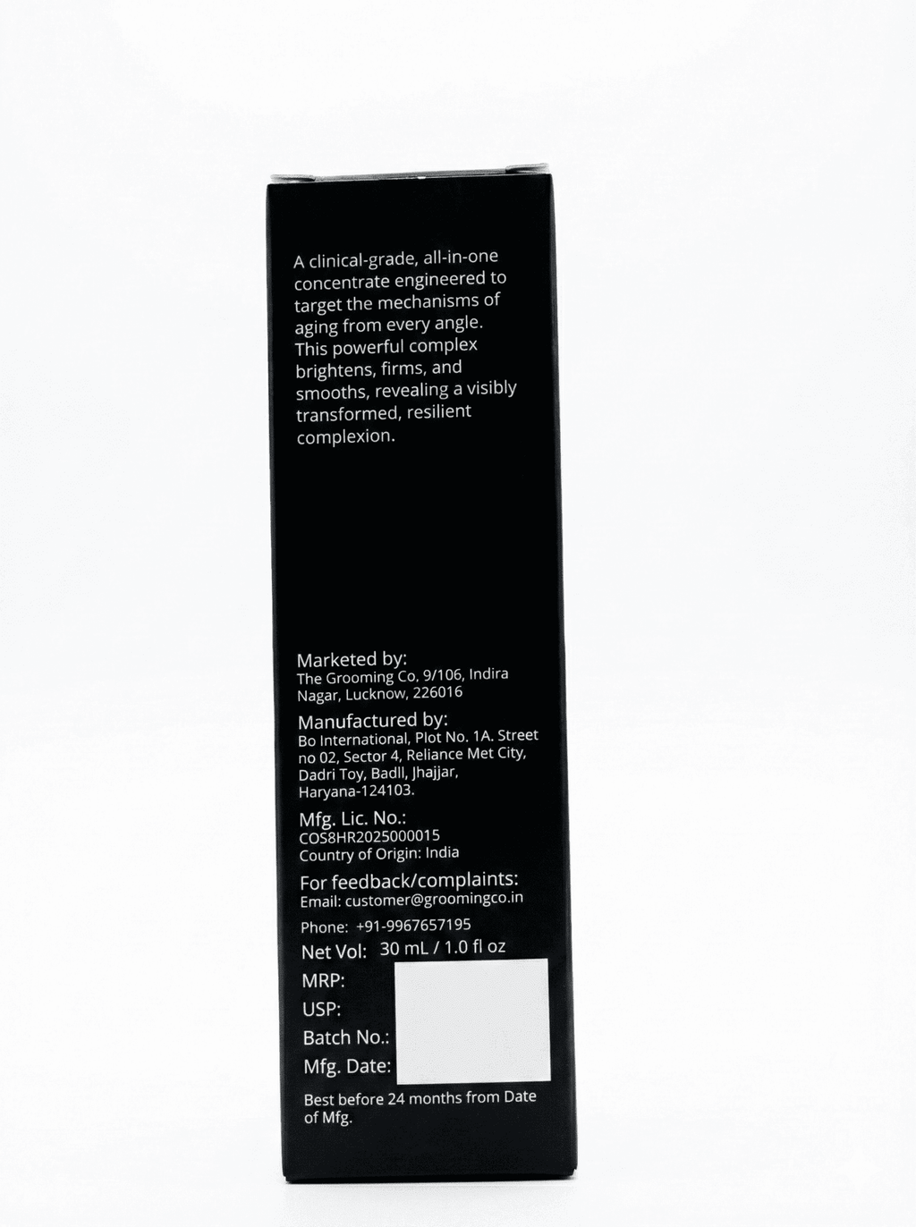 The Grooming Co. Multi-Peptide Renewal Complex Face Serum | Anti-Aging & Brightening | 7% THD Ascorbate (Vit C), 6% Peptides, 2% Granactive Retinoid, 4% Niacinamide & 3% Tranexamic Acid | 50 ml